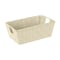 Simplify Shelf Storage Bin, Plastic, Ivory, 6.5 in H, 11.4 in W, 6.5 in L 25094-IVORY - alternate 1
